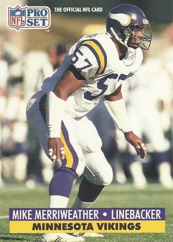 Mike Merriweather Minnesota Vikings 1991 Pro set NFL #219